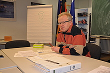 Andreas Mellmann, 1. Vorsitzender der THW-Helfervereinigung Lübeck, konnte auf ein erfolgreiches Jahr zurückblicken. (Foto: Th. Schultz)